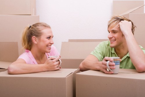 Home moving service in Wealdstone with packed boxes and removal van