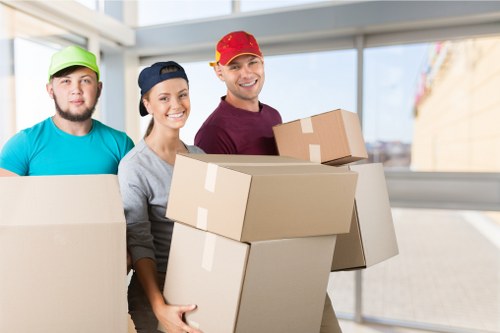 Careful loading of furniture and boxes during a Wealdstone move