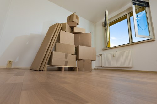 Careful loading of household furniture during a Wealdstone removal