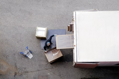 Moving van outside a Wealdstone flat with access considerations