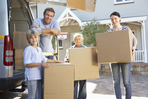 Commercial moving truck support for local offices and shops