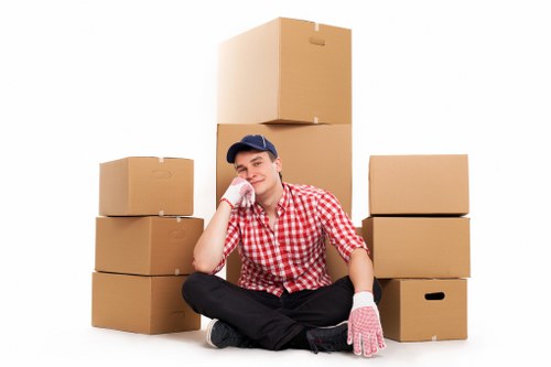 Packing and loading household items for a Wealdstone home move