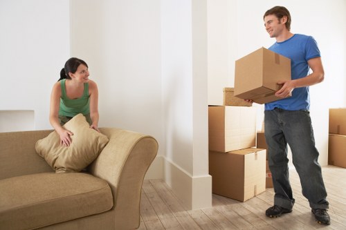 Family preparing for a move in a Wealdstone flat or house